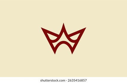Crown Logo with Letter W. Elegant, King, Royal and Premium concept for Luxury and jewellery Brand.
