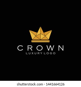 Crown Logo Luxury Looking Design Vector