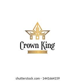 Crown Logo Luxury Looking Design Vector