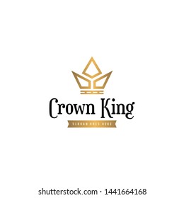 Crown Logo Luxury Looking Design Vector