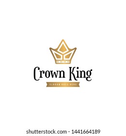Crown Logo Luxury Looking Design Vector