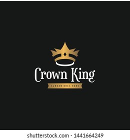 Crown Logo Luxury Looking Design Vector