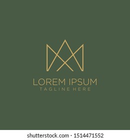 Crown Logo Luxury Vector Design Template .