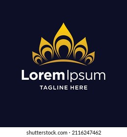 logo de la corona con un concepto moderno