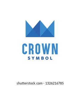 Crown Logo / Paper Icon / Creative Symbol Design Inspiration