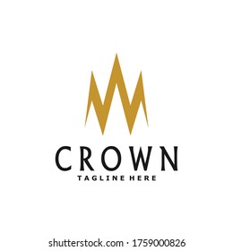 crown logo. Queen King Princess Crown Royal beauty luxury elegant logo design