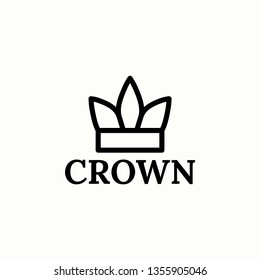 Crown Logo Royal King abstract Logo design vector template