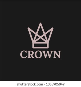Crown Logo Royal King abstract Logo design vector template