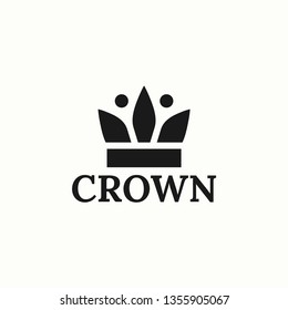 Crown Logo Royal King abstract Logo design vector template