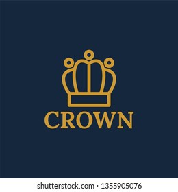 Crown Logo Royal King abstract Logo design vector template