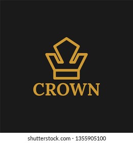 Crown Logo Royal King abstract Logo design vector template