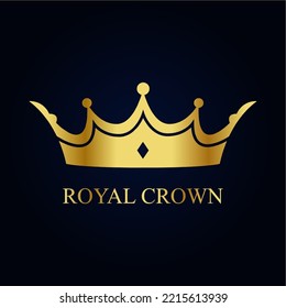 Crown Logo Royal King Queen abstract Logo design vector template