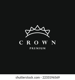  Modelo de diseño vectorial del logotipo abstracto del Real King Queen.