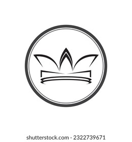 Crown Logo Royal King and Queen desain vektor Template