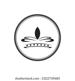 Crown Logo Royal King and Queen desain vektor Template