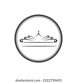 Crown Logo Royal King and Queen  desain vektor Template