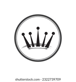 Crown Logo Royal King and Queen  desain vektor Template