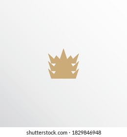 logotipo de la corona con líneas sencillas y elegantes