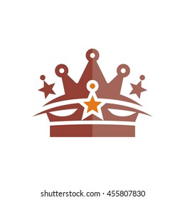 Crown Logo. Symbol Crest Vintage Vector