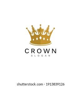 Crown Logo and symbol template illustration icon