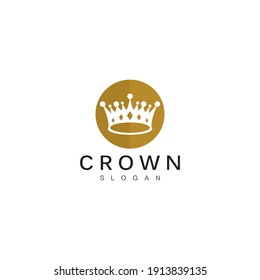 Crown Logo and symbol template illustration icon