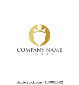 Crown logo and symbol vector 