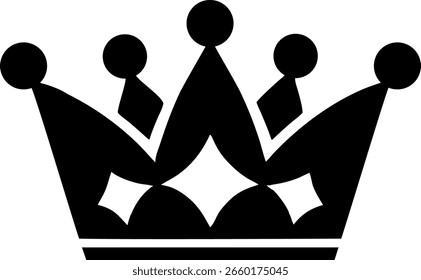 Arte vectorial, iconos y gráficos del logotipo de la corona para los diseñadores