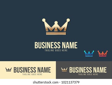 Crown Logo Template Design Vector Illustration