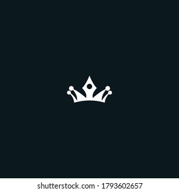 Crown  logo template design in Vector illustration 