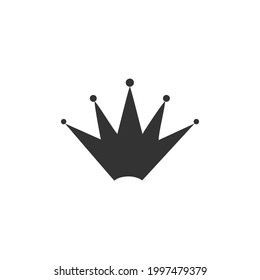 Crown Logo Template Flat Icon. Vector illustration