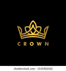 Crown logo template icon design vector 