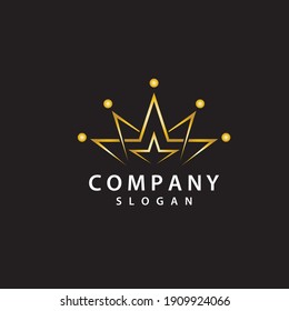 Crown logo template vector design