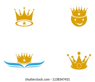 Crown Logo Template vector icon