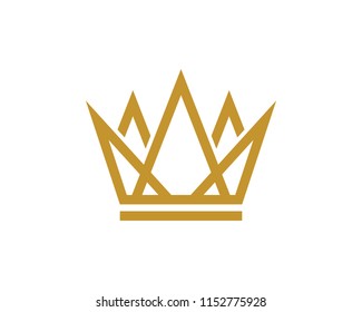Crown Logo Template vector icon illustration design