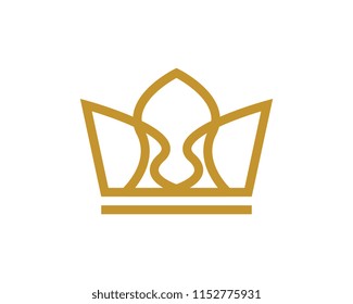 Crown Logo Template vector icon illustration design