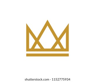 Crown Logo Template vector icon illustration design