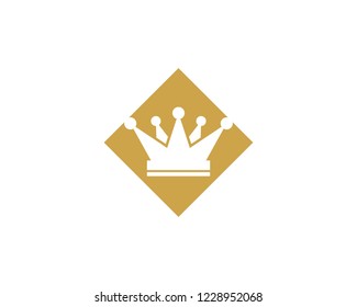 Crown Logo Template vector icon illustration design