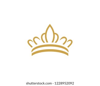 Crown Logo Template vector icon illustration design