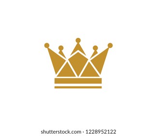 Crown Logo Template vector icon illustration design