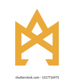 Crown logo template vector icon design