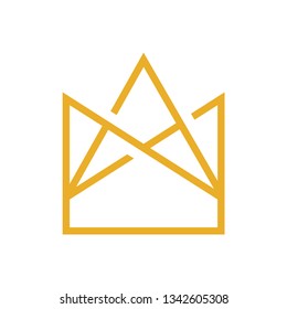 Crown logo template vector icon design