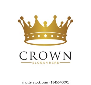 Crown Logo Template vector icon illustration design - Vector