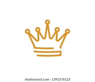 Crown Logo Template vector icon illustration design