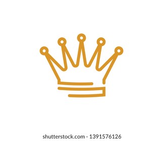 Crown Logo Template vector icon illustration design