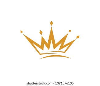 Crown Logo Template vector icon illustration design