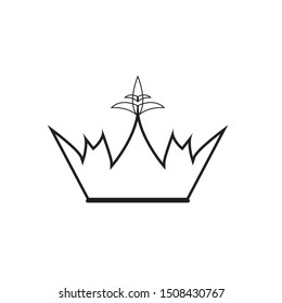 Crown Logo Template vector icon illustration design