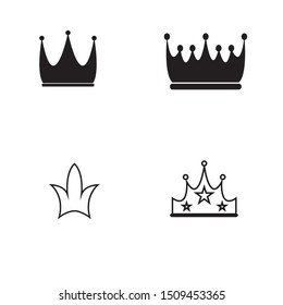 Crown Logo Template vector icon illustration design