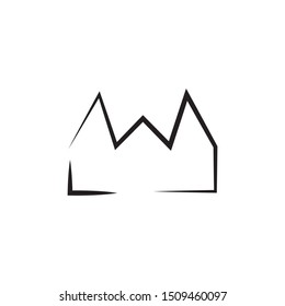 Crown Logo Template vector icon illustration design