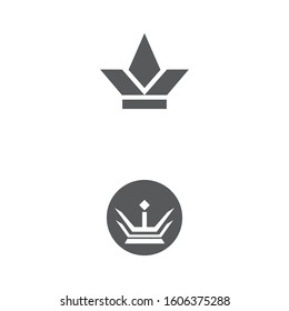 Crown Logo Template vector icon illustration design