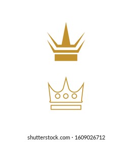 Crown Logo Template vector icon illustration design